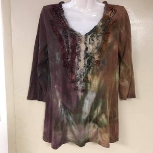 Inspire brand size medium brown blouse.